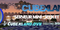 Bannière du serveur CubexLand